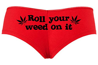 Roll You Weed on It - Red Boyshort