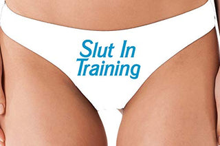 Slut in Training - White Thong
