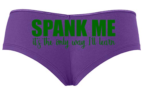 Spank Me Daddy the Only Way Ill Learn Slutty Purple Panties