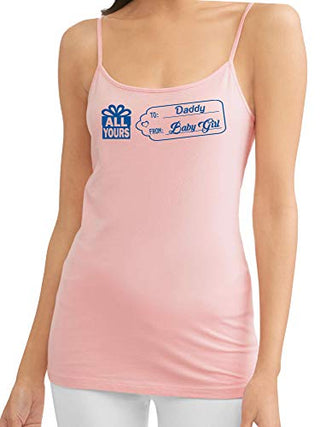 To Daddy From Baby Girl Gift Tag - Pink Cami