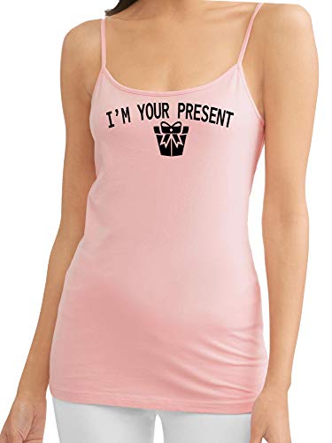 Knaughty Knickers I AM YOUR PRESENT IM I WILL BE GIFT Pink Camisole Tank Top