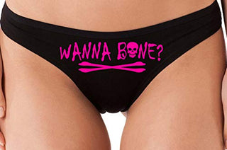 Wanna Bone? - Black Thong