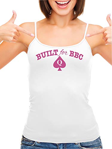 Knaughty Knickers Built for BBC Pawg Queen of Spades QOS White Camisole Tank Top