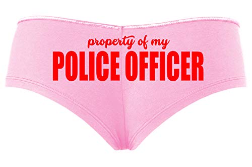 Knaughty Knickers Property of My Police Officer LEO Wife Baby Pink Panties