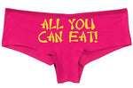 Knaughty Knickers All You Can Eat Cute Chinese Writing Sexy Pink Boyshort Oral