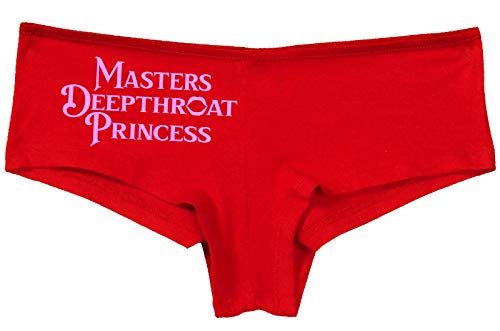 Knaughty Knickers Masters Deepthroat Princess Oral Sex Slutty Red Panties