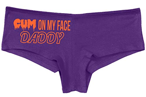 Knaughty Knickers Cum On My Face Daddy Facial Cumslut Slutty Purple Panties