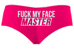 Knaughty Knickers Fuck My Face Master Oral Deepthroat Hot Pink Slutty Panties