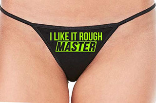 I Like It Rough Master - Black String Thong