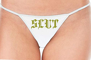 Slut Gothic - White String Thong