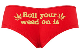 Roll You Weed on It - Red Boyshort