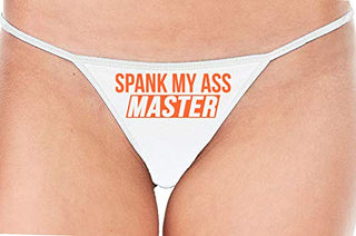 Spank My Ass Master - White String Thong