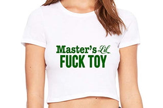Masters Little Fuck Toy - White Crop Top