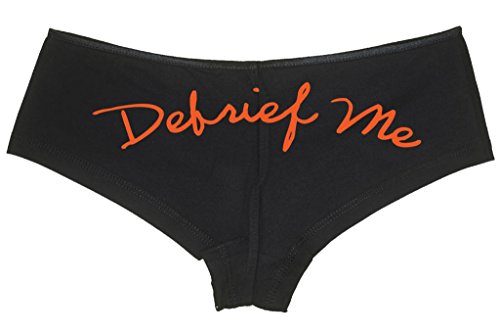 Knaughty Knickers Women's Funny Cute Military Wife Debrief Me Sexy Boyshort