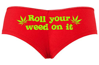 Roll You Weed on It - Red Boyshort