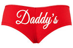 Knaughty Knickers Cute Daddys for Brat Princess DDLG BDSM hot Sexy Red Boyshort