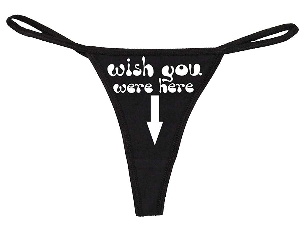 Wish You were Here - Black String Thong Cat House Riot Wish You were Here - Black String Thong Cat House Riot