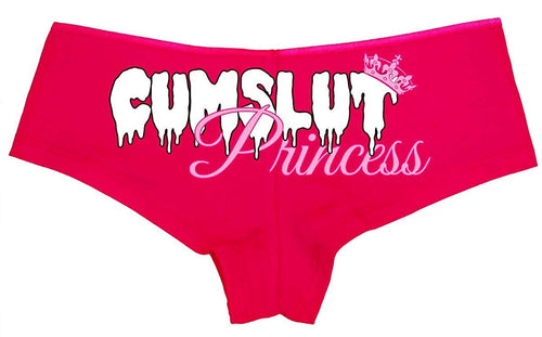 Knaughty Knickers - Cumslut Princess Colored Boyshort Panties - Daddy's Cum Slut Boy Short Underwear