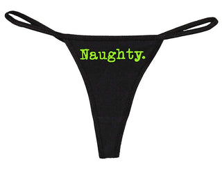 Naughty - Black String Thong
