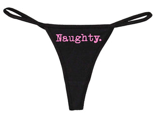 Naughty - Black String Thong