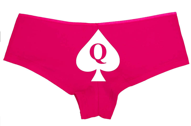 Knaughty Knickers Queen of Spades Logo Boyshort Panties Underwear Tatoo BBC QofS