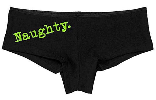 Knaughty Knickers Women's Cute Be Naughty Design Show What You Got Boyshort
