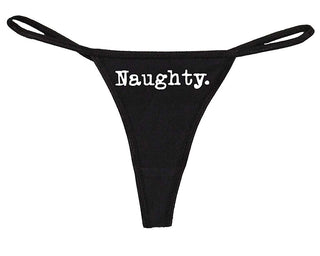 Naughty - Black String Thong