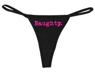 Naughty - Black String Thong