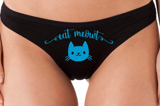 Eat Meowt Pussy Cat - Black Thong