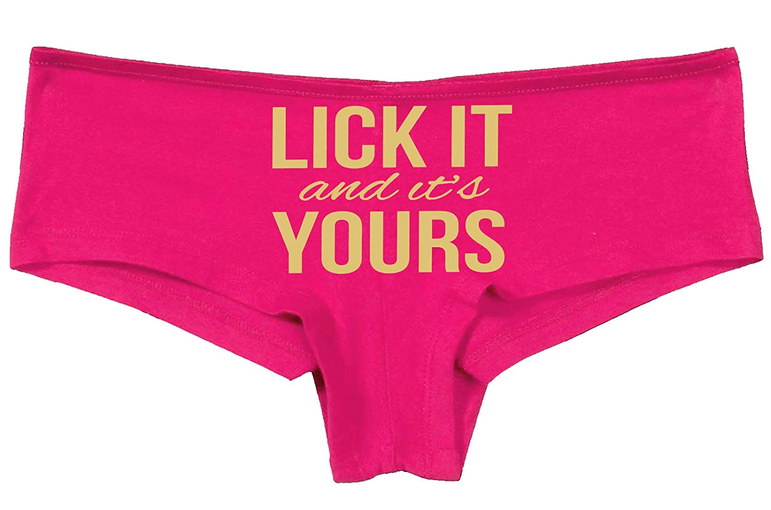 Knaughty Knickers Lick It and Its Your Funny Oral Sex Pink Underwear e