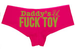 Daddys Little Lil Fuck Toy Fucktoy - Fuchsia Pink Boyshort