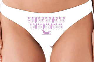 Oh What Fun It is to Ride - White Thong