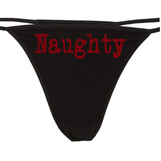 Naughty - Black String Thong