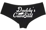 Knaughty Knickers Daddys Little Cumslut Submissive Oral Slut Black Boyshort DDLG