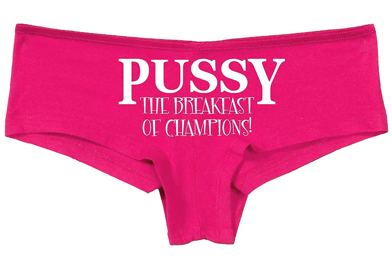Knaughty Knickers Pussy The Breakfast of Champions Oral Sex Flirty Pink Panties