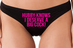 Knaughty Knickers Hubby Knows I Deserve A Big Cock Shared Hot Wife Black Thong