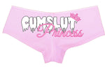 Knaughty Knickers - Cumslut Princess Colored Boyshort Panties - Daddy's Cum Slut Boy Short Underwear