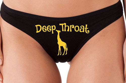 Knaughty Knickers Deep Throat Cute Giraffe Funny Sexy Thong Underwear Panty Game