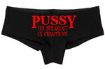 Knaughty Knickers Pussy The Breakfast of Champions Oral Sex Flirty Sexy Panties
