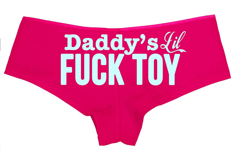 Daddys Little Lil Fuck Toy Fucktoy - Fuchsia Pink Boyshort