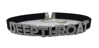 Knaughty Knickers Deep Throat Rhinestone Choker Necklace DDLG for Daddys Owned Submissive Lil Slut
