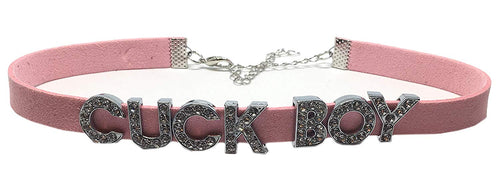 Knaughty Knickers Cuck Boy Rhinestone Choker Necklace DDLG for Daddys Owned Submissive Lil Slut