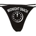 Knaughty Knickers - Midnight Snack Thong Underwear - Flirty Fun The Panty Game Bridal Shower All You can eat Panties