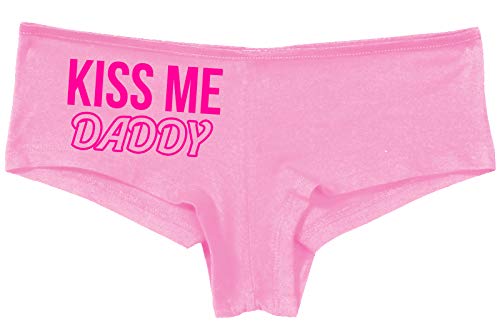 Knaughty Knickers Kiss Me Daddy Snuggle Babygirl Master Pink Boyshort Panties