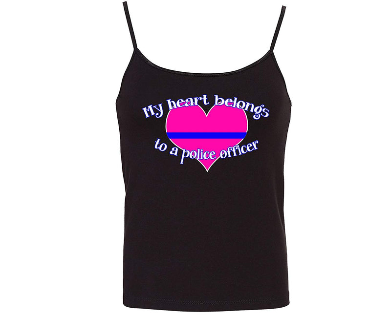 Knaughty Knickers My Heart Belongs to a Police Officer Leo Wife Camisole Cami