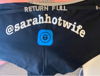 Only Fans Handle - Personalized - Black Boyshorts