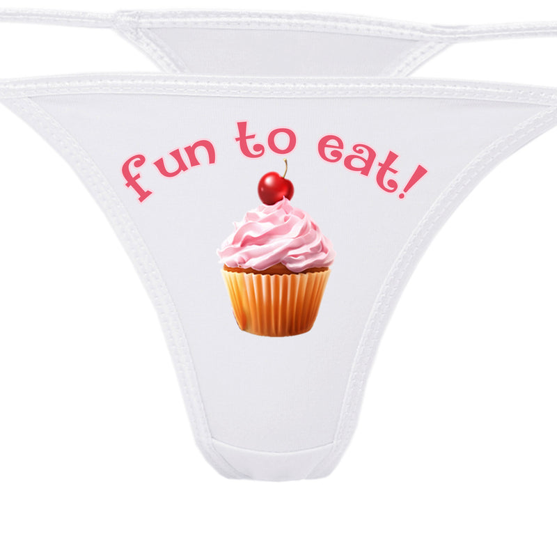 FUN TO EAT cupcake sexy thong your choice of 5 colors fun and flirty