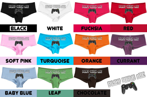 Play With Me - Gamer Girl - Multiple Color Boyshort Options
