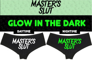Glow in the Dark - Masters Slut - Black Boyshort