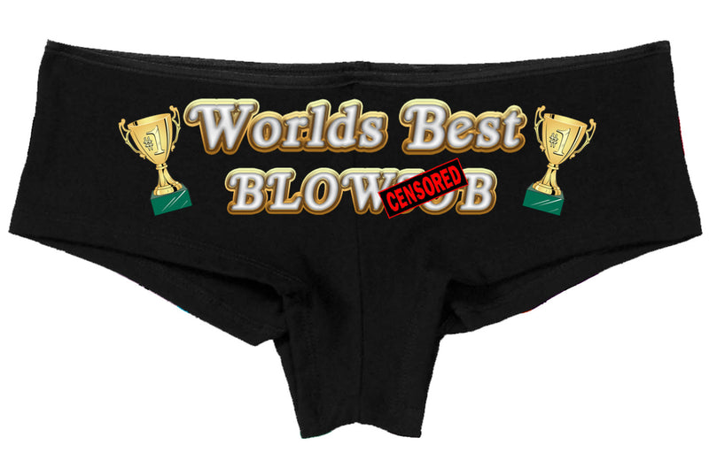 WORLDS BEST BLOWJOB  boy short panty new boyshort sexy funny great blow job gag gift the panty game hen party bachelorette party game oral
